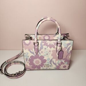 NWT Coach CBM08 Maggie Small Tote Bag With Floral Print